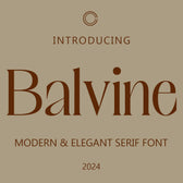 Balvine – Serif Typeface