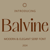 Balvine – Serif Typeface