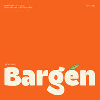 Bargen Display Sans Serif Typeface Font