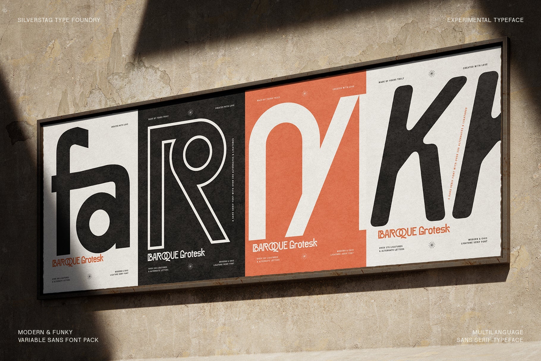Baroque Grotesk Typeface (72 Fonts)