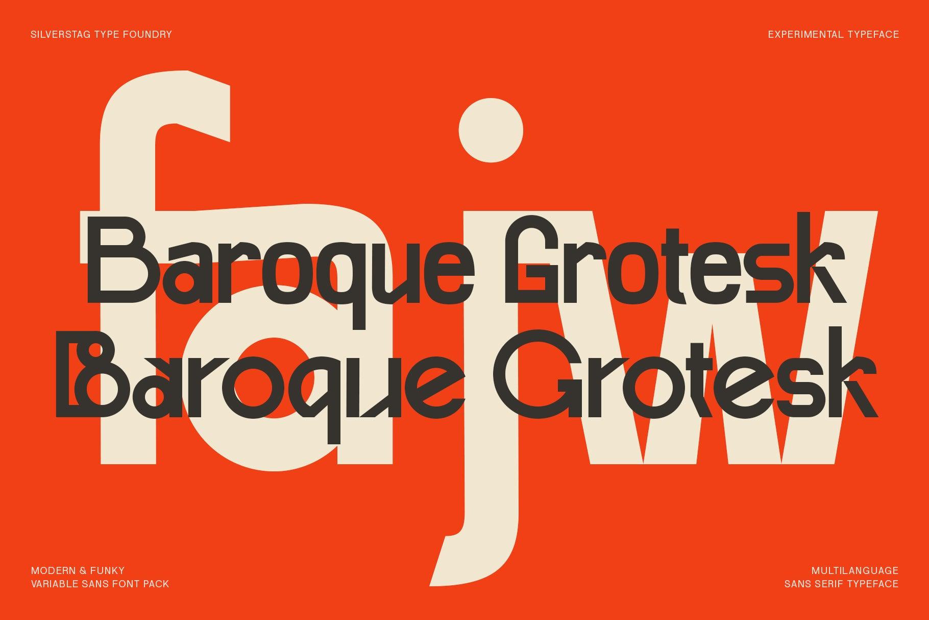 Baroque Grotesk Typeface (72 Fonts)