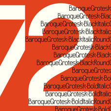 Baroque Grotesk Typeface (72 Fonts)