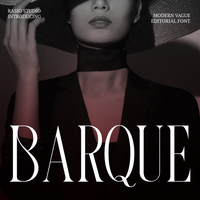 Barque Modern Vague Editorial Font