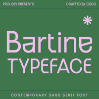 Bartine – Industrial Font