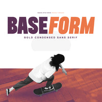Baseform Bold Condensed Sans Serif Font