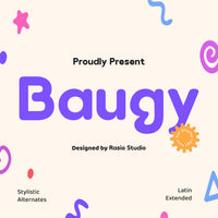 Baugy Fun Display Logo Font