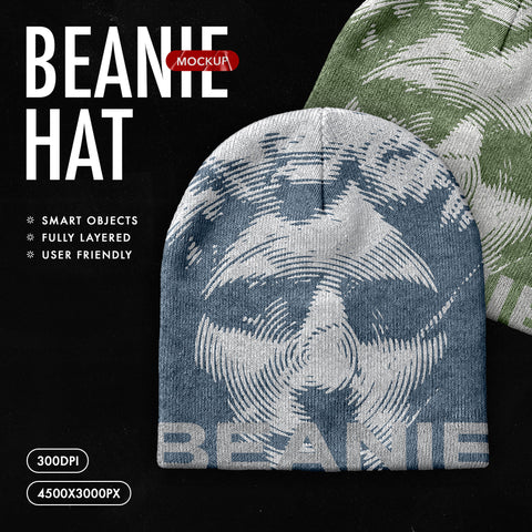 Beanie Hat Mockup