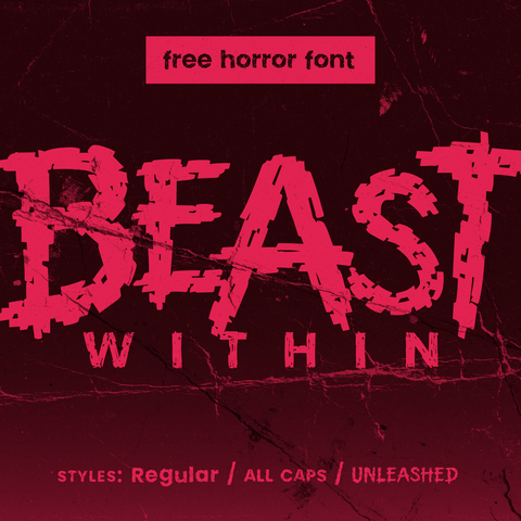 Beast Within - A Free Horror Font with Two Faces 