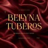 Bellyna Tuberos - Stylish Ligature Serif Font
