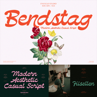 BENDSTAG — Elegant Luxury Script Font