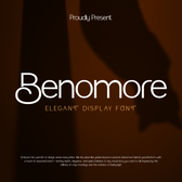 Benomore Elegant Display Font