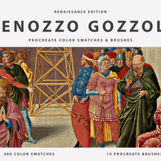 Benozzo Gozzoli Procreate Brushes & Color Palettes