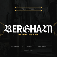 Bergham - Experimental Display Font