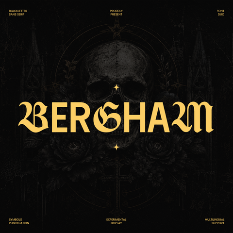 Bergham - Experimental Display Font