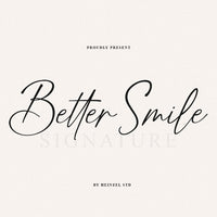 Better Smile Signature Font