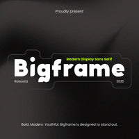 Bigframe Modern Display Sans Serif Font