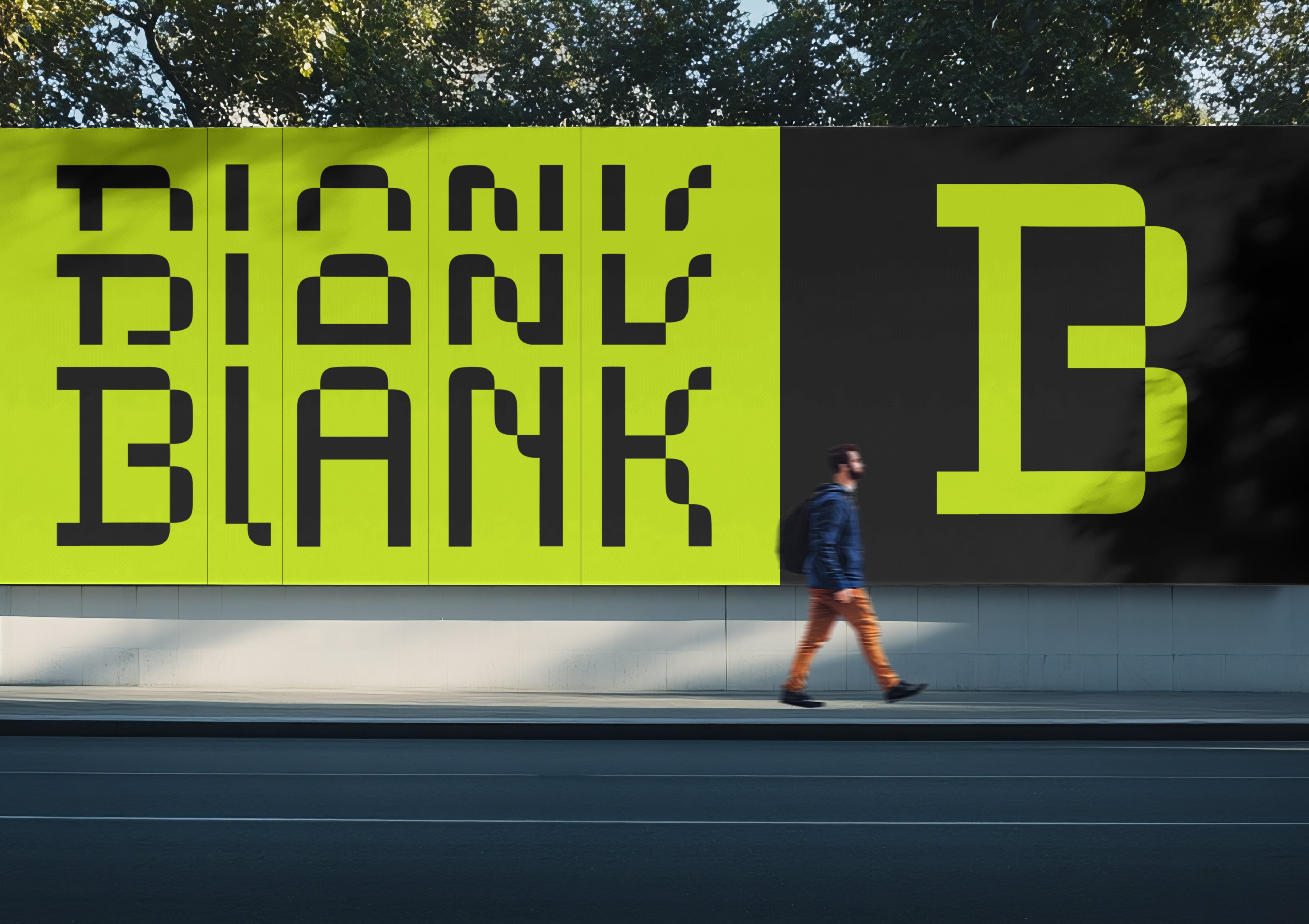 Billboard Mockup on the street