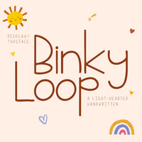 Binky Loop – Playful Handwritten Display Font