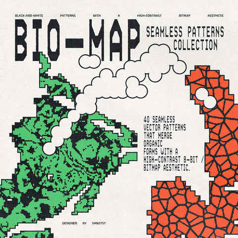 Bio-Map Seamless Patterns Collection