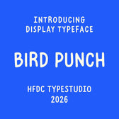 Bird Punch Display Typeface