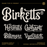 Birketts - Classy Motorcycle Font
