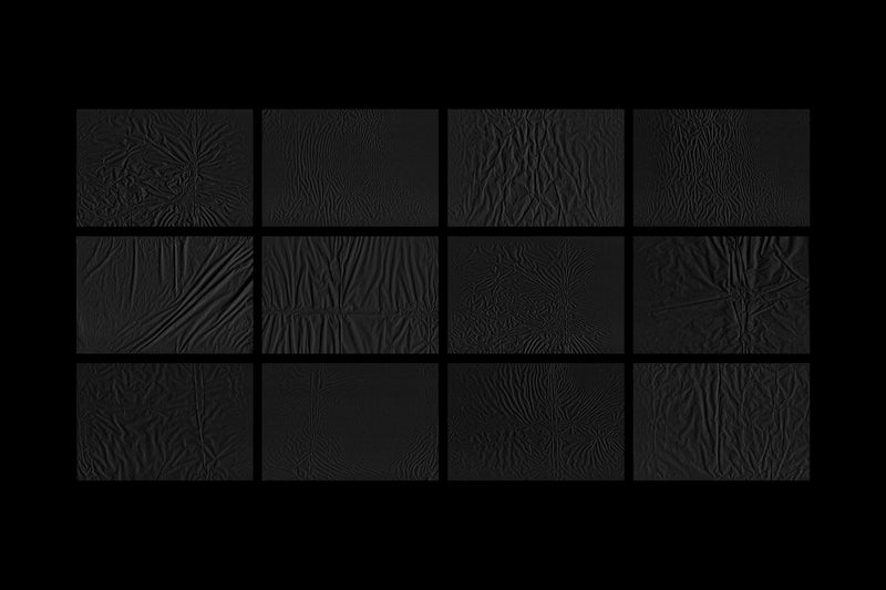 Black Crumpled Paper Textures