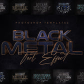 Black Metal Text Effects