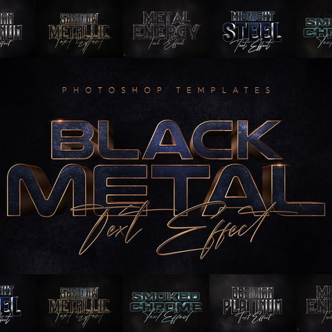 Black Metal Text Effects
