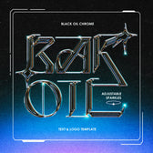 Black Oil Chrome Text Effect