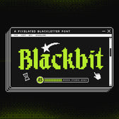 Blackbit Retro Game Pixelated Font