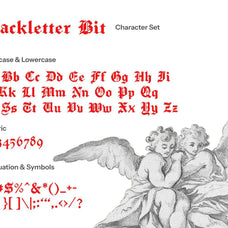 Blackletter Bit Display