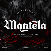 Blackletter Gothic Display Font - Mantela