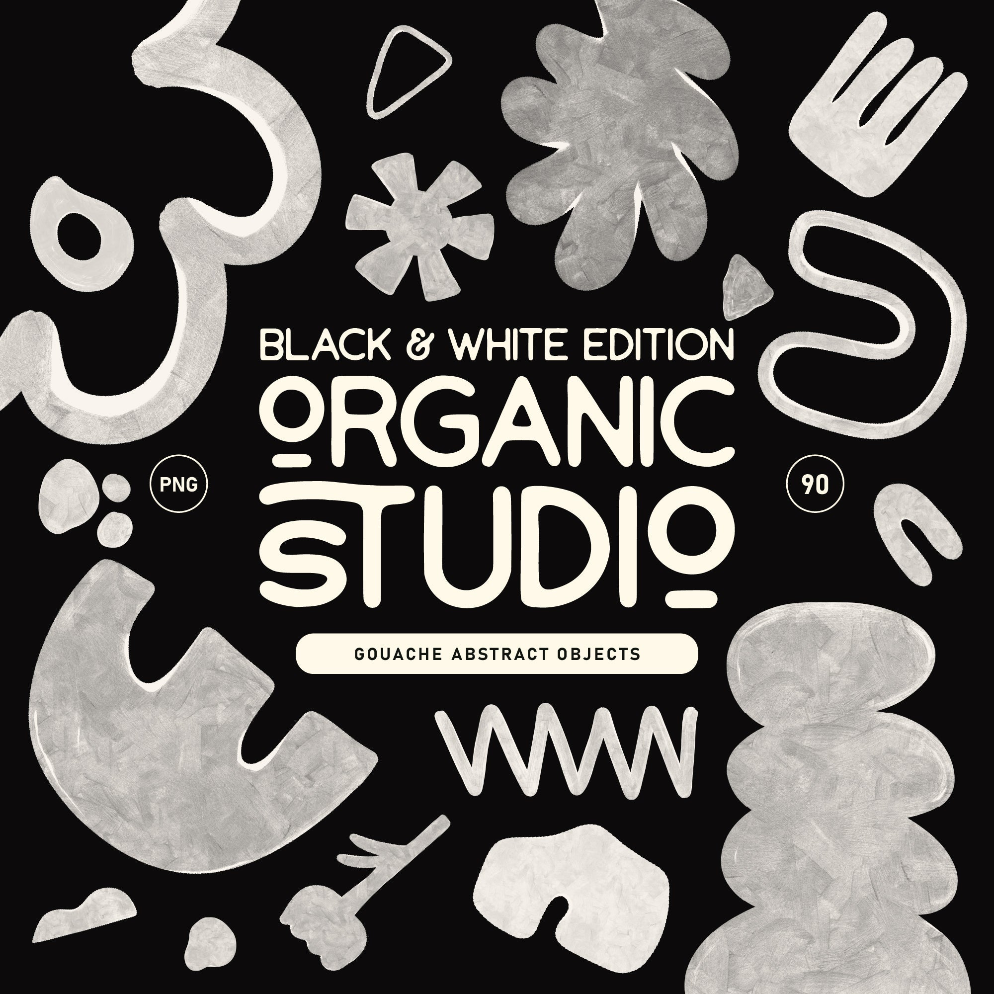 Black&White Organic Abstract Studio