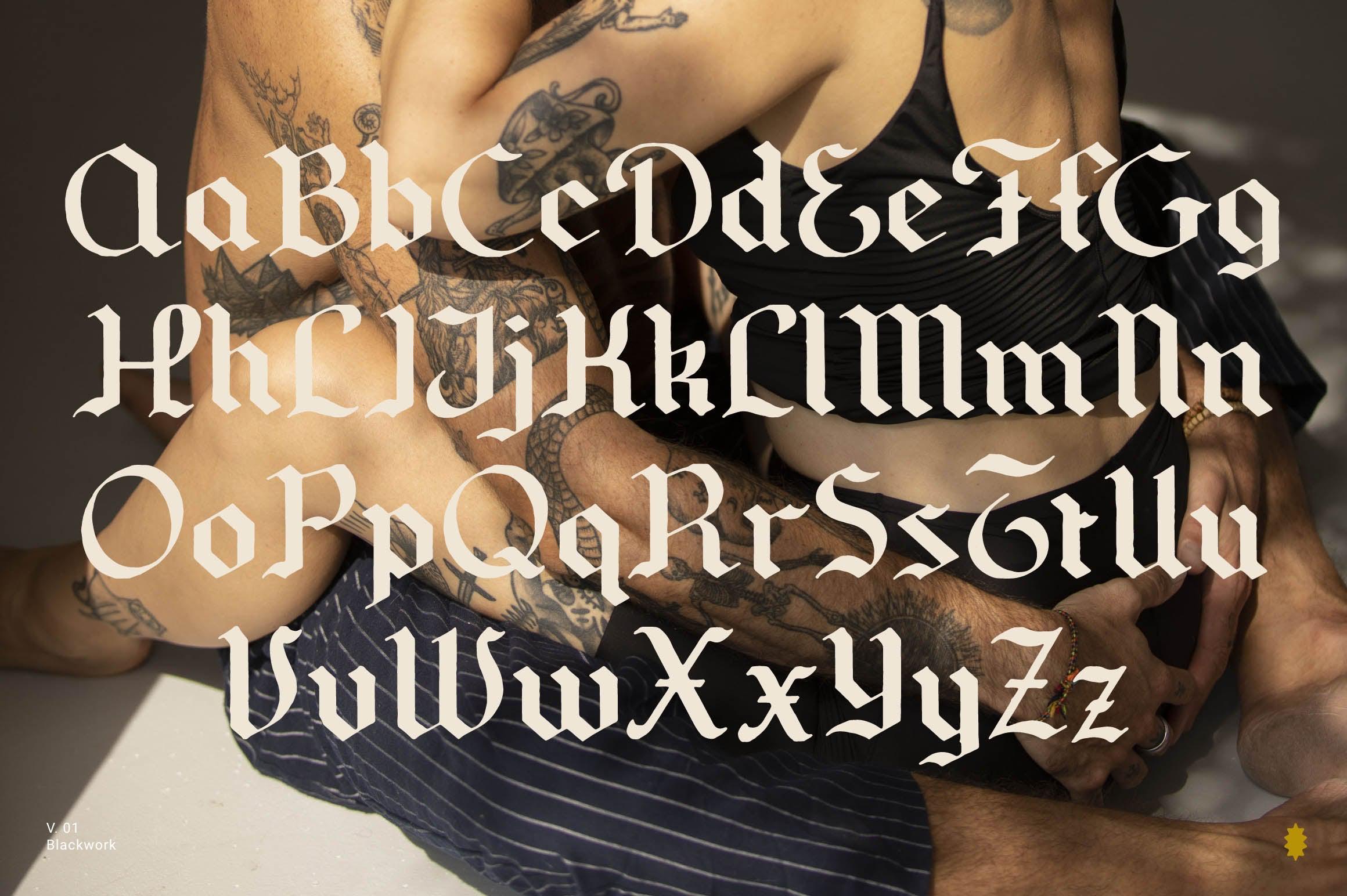 Blackwork Regular Font