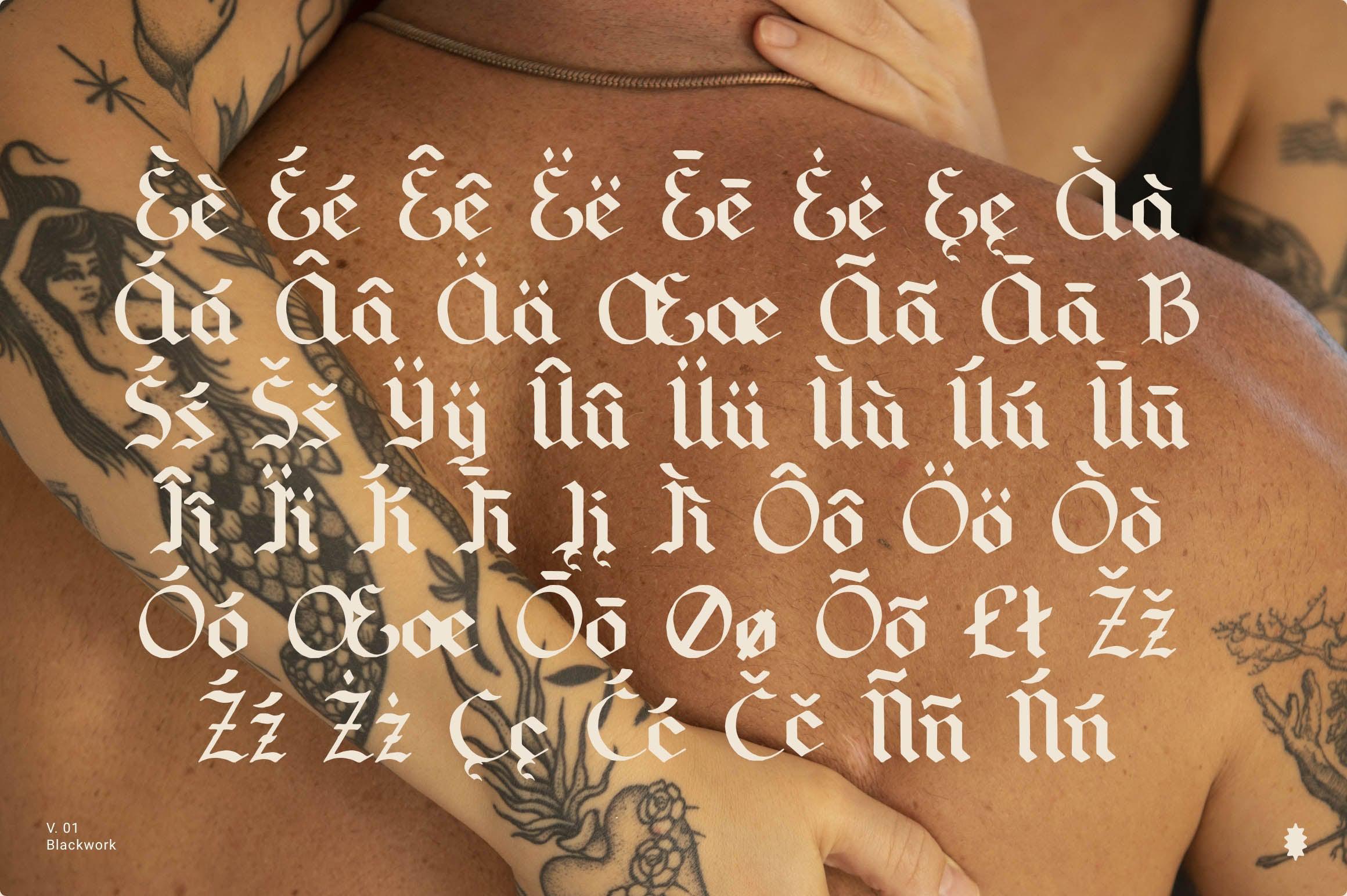 Blackwork Regular Font