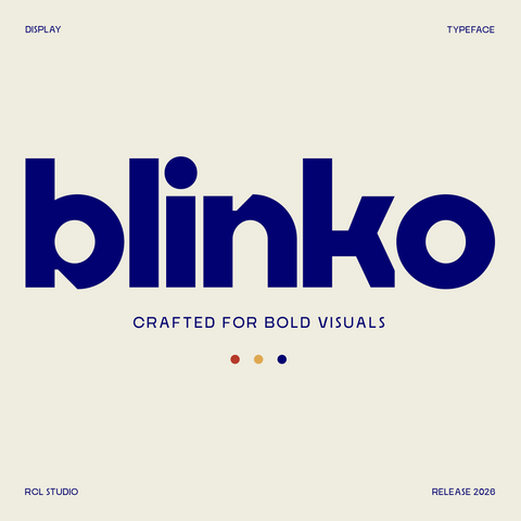 Blinko – Bold Rounded Display Font