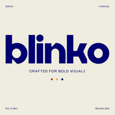 Blinko – Bold Rounded Display Font