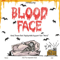 Blood Face Horror Font