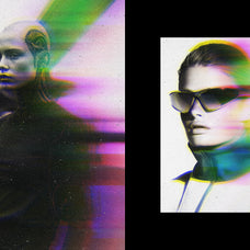 Blur Glitch Photo Effect