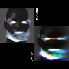 Blurred Glitch Photo Effect