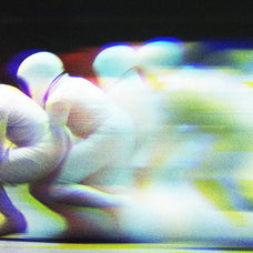 Blurred Glitch Photo Effect