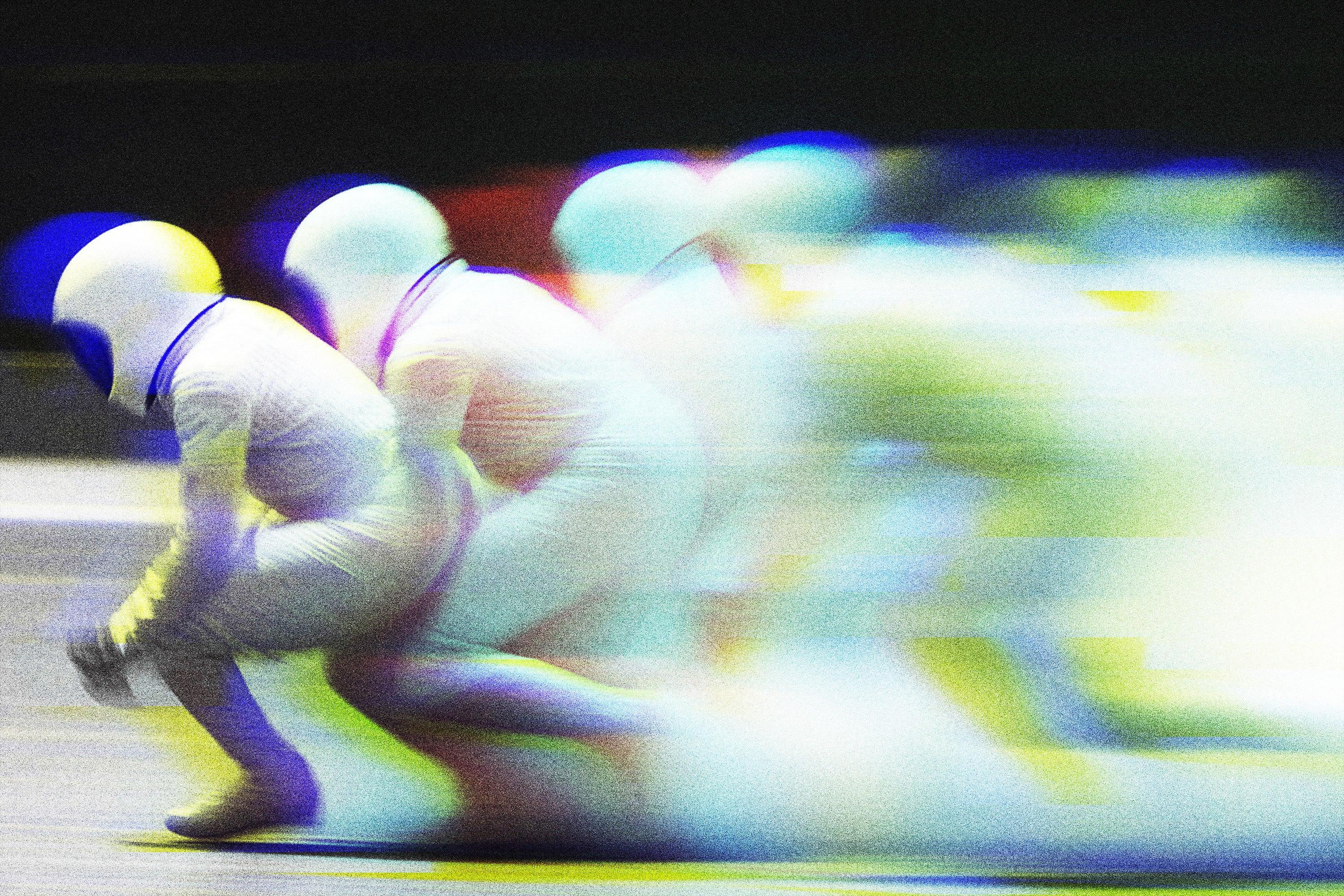 Blurred Glitch Photo Effect