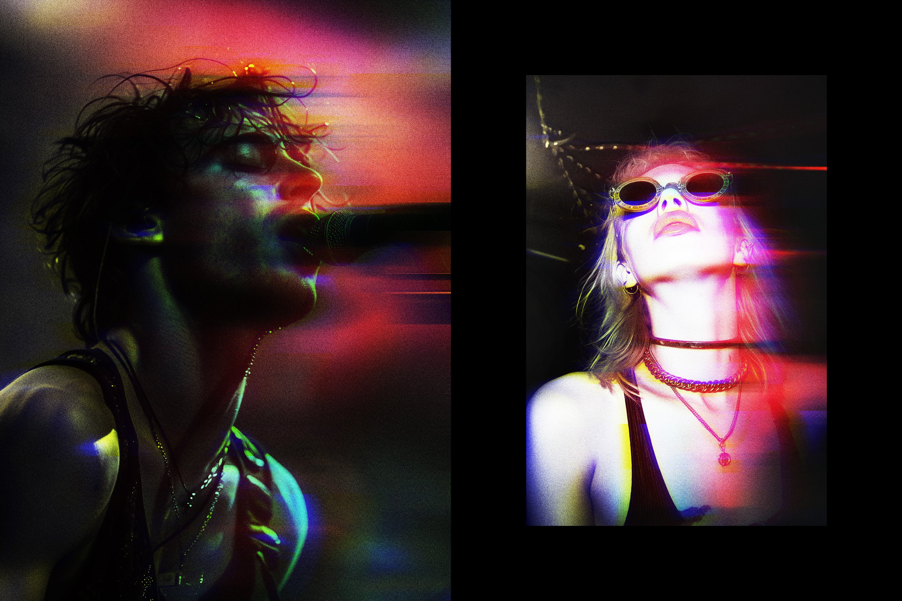 Blurred Glitch Photo Effect