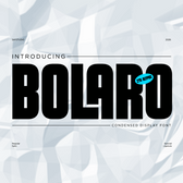 Bolaro – Condensed Display Font
