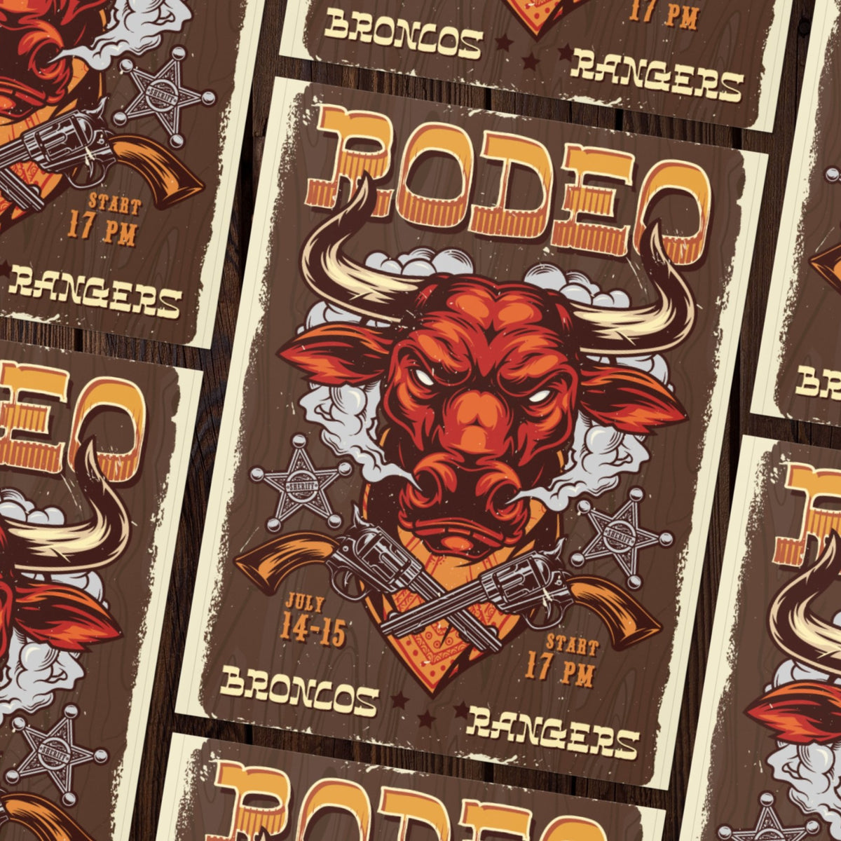 Bold Bottom - Western Serif Font by Imoodev, preview 2