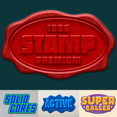 Bold Rubber Stamp Badge Text Effect