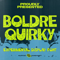 Boldre Quirky - Experimental Display Font