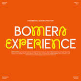 Bomera Experience - Experimental Sans Serif Font