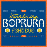 Boprura Psychedelic Font Duo