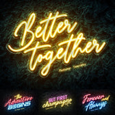 Botanical Neon Garden Text Effect